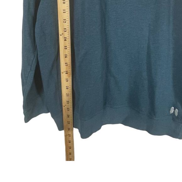 Lot of 2 Victoria's Secret SIZE SMALL Womens Sweatshirts Loungewear Green Blue - Picture 5 of 16